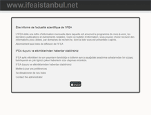 Tablet Screenshot of ifeaistanbul.net